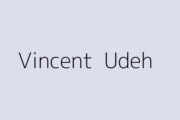 Vincent  Udeh 